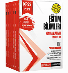 2023 KPSS Eğitim Bilimleri Konu Anlatımlı Modüler Set 6 Kitap Takım Pegem - 1