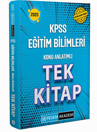 2023 KPSS Eğitim Bilimleri Konu Anlatımlı Tek Kitap - 1