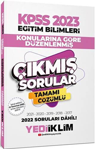 2023 KPSS Eğitim Bilimleri Konularına Göre Tamamı Çözümlü Çıkmış Sorular - 1