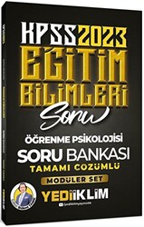 2023 KPSS Eğitim Bilimleri Öğrenme Psikolojisi Tamamı Çözümlü Soru Bankası - Yediiklim Yayınları