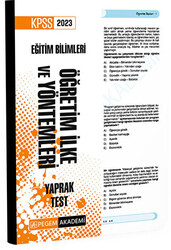 2023 KPSS Eğitim Bilimleri Öğretim İlke ve Yöntemleri Yaprak Test - 1