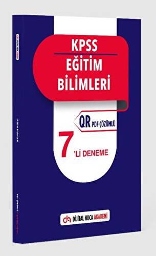 KPSS Eğitim Bilimleri QR PDF Çözümlü 7 `li Deneme - 1