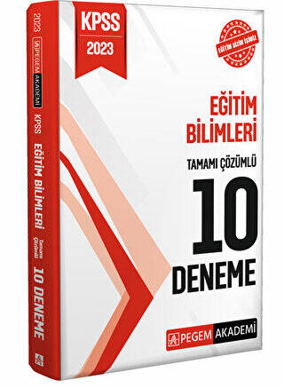 2023 KPSS Eğitim Bilimleri Tamamı Çözümlü 10 Deneme - 1