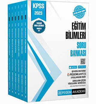 2023 KPSS Eğitim Bilimleri Tamamı Video Çözümlü Soru Bankası Modüler Seti 6 Kitap - 1