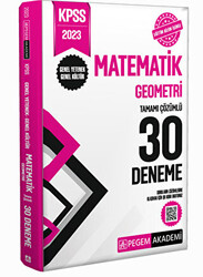 2023 KPSS Genel Kültür Genel Yetenek Matematik-Geometri 30 Deneme - 1