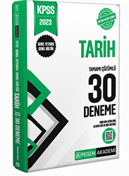 2023 KPSS Genel Kültür Genel Yetenek Tarih 30 Deneme - 1