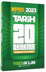 2023 KPSS Genel Kültür Tarih Tamamı Çözümlü 20 Deneme - 1