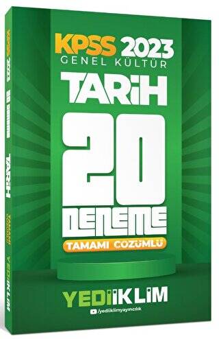 2023 KPSS Genel Kültür Tarih Tamamı Çözümlü 20 Deneme - 1