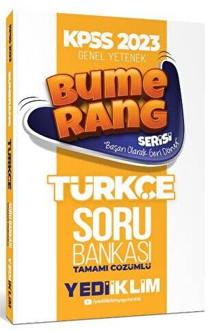 2023 KPSS Genel Yetenek Bumerang Türkçe Tamamı Çözümlü Soru Bankası - 1
