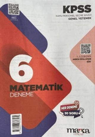 2025 KPSS Matematik 6x30 Deneme Tamamı Video Çözümlü - 1