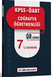 KPSS ÖABT Coğrafya Öğretmenliği Lokomotif Serisi QR Çözümlü 7`li Deneme Akademi - Dijital Hoca