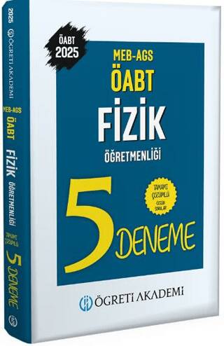 2025 MEB AGS ÖABT Fizik Öğretmenliği Tamamı Çözümlü 5 Deneme - 1