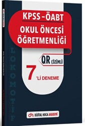 KPSS ÖABT Okul Öncesi Öğretmenliği Lokomotif Serisi QR Çözümlü 7`li Deneme Akademi - Dijital Hoca