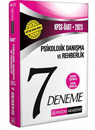 2023 KPSS ÖABT Psikolojik Danışma ve Rehberlik Öğretmenliği 7 Deneme - 1