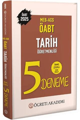2025 MEB AGS ÖABT Tarih Öğretmenliği Tamamı Çözümlü 5 Deneme - 1