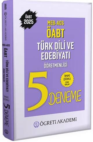 2025 MEB AGS ÖABT Türk Dili ve Edebiyatı Öğretmenliği Tamamı Çözümlü 5 Deneme - 1
