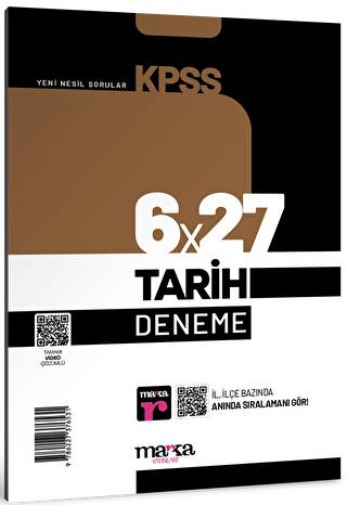 2025 KPSS Tarih 6x27 Deneme Tamamı Video Çözümlü - 1