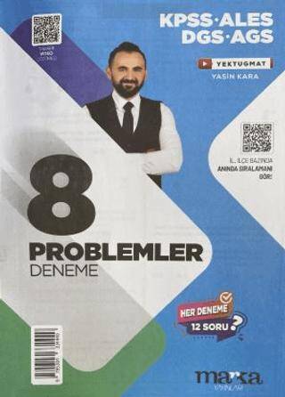 2025 KPSS DGS ALES Yeni Nesil 8x12 Tamamı Video Çözümlü Problemler Deneme - 1