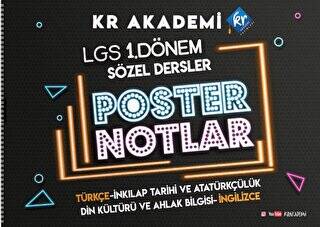 2023 LGS 1. Dönem Sözel Bölüm Poster Notlar KR Akademi - 1