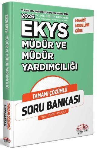 2025 MEB EKYS Müdür ve Müdür Yardımcılığı Çözümlü Soru Bankası - 1