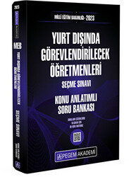 2023 MEB Yurt Dışında Görevlendirilecek Öğretmenleri Seçme Sınavı Konu Anlatımlı Soru Bankası - 1