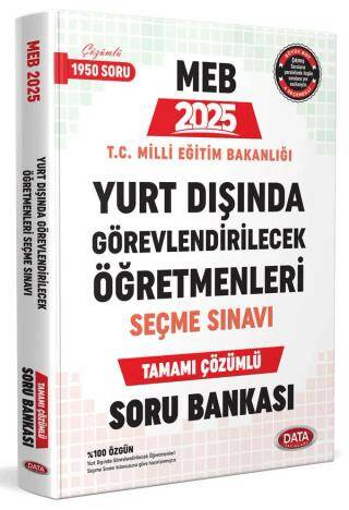 Yurt Dışında Görevlendirilecek Öğretmenleri Seçme Sınavı Tamamı Çözümlü Soru Bankası - 1
