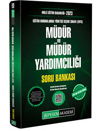 2023 Milli Eğitim Bakanlığı EKYS Müdür ve Müdür Yardımcılığı Soru Bankası - 1
