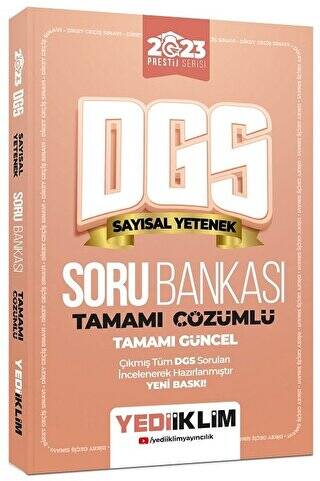 2023 Prestij Serisi DGS Sayısal Yetenek Tamamı Çözümlü Soru Bankası - 1