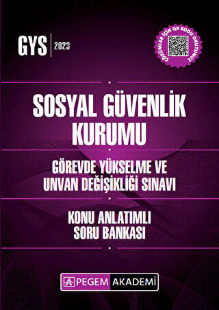 2023 Sosyal Güvenlik Kurumu Görevde Yükselme Ve Unvan Değişikliği Sınavları İçin Konu Anlatımlı Soru Bankası - 1