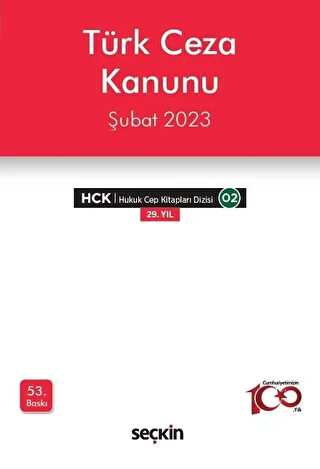 2023 Türk Ceza Kanunu Cep Kitabı - 1