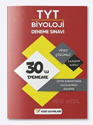 2023 TYT Biyoloji ÖSYM Formatında Video Çözümlü Yeni Nesil Kazandıran 30`lu Deneme - 1