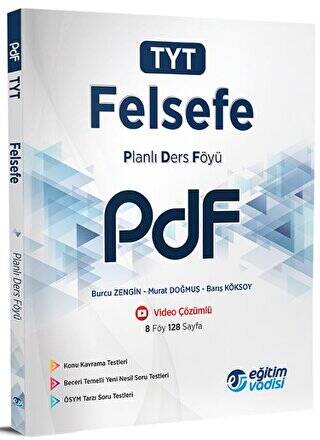 TYT Felsefe PDF Planlı Ders Föyü - 1