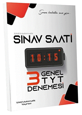 TYT Sınav Saati 3 Deneme - 1