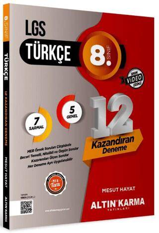 2024 8. Sınıf LGS Türkçe 12`li Sarmal Deneme - 1