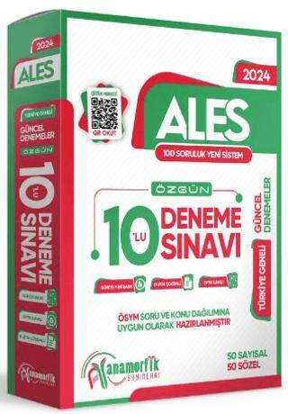 2024 ALES 10lu Paket Deneme Sınavı Özgün Yeni Nesil Türkiye Geneli Kurumsal Çözümlü - 1