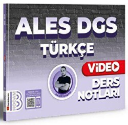 2024 ALES DGS Türkçe Video Ders Notları - 1