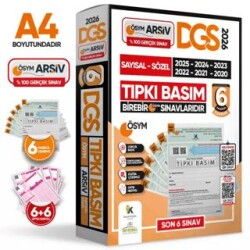 2025 DGS ÖSYM Çıkmış Soru Tıpkı Basım Türkiye Geneli Dijital Çözümlü 6lı Deneme Paketi - 1