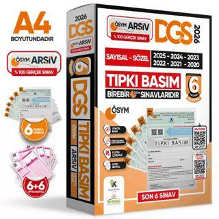 2025 DGS ÖSYM Çıkmış Soru Tıpkı Basım Türkiye Geneli Dijital Çözümlü 6lı Deneme Paketi - 1