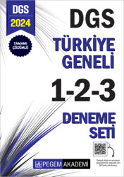 2024 DGS Tamamı Çözümlü Türkiye Geneli 1-2-3 3`lü Deneme Seti - 1