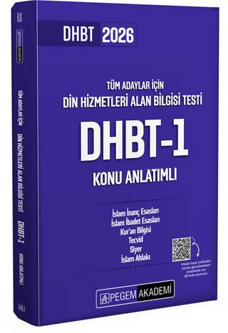 2025 Din Hizmetleri Alan Bilgisi Testi DHBT-1 Konu Anlatımlı - 1