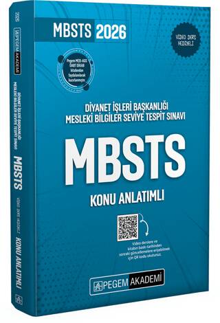 2025 Diyanet İşleri Başkanlığı Mesleki Bilgiler Seviye Tespit Sınavı MBSTS Konu Anlatımlı - 1