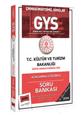 GYS Kültür ve Turizm Bakanlığı Eğitim Uzmanı Kadrosu İçin Açıklamalı Çözümlü Soru Bankası - 1