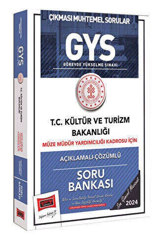 2024 GYS Kültür ve Turizm Bakanlığı Müze Müdür Yardımcılığı Kadrosu İçin Açıklamalı Çözümlü Soru Bankası - 1