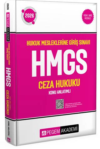 2024 Hukuk Mesleklerine Giriş Sınavı Avukatlık ve Noterlik Ceza Hukuku Konu Anlatımlı - 1