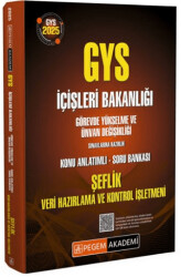 2025 GYS İçişleri Bakanlığı Şeflik Veri Hazırlama Ve Kontrol İşletmeni Görevde Yükselme Sınavlarına Hazırlık Konu Anlatımlı Soru Bankası - 1