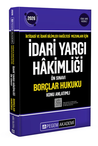 2024 İktisadi ve İdari Bilimler Fakültesi Mezunları İçin İdari Yargı Hakimliği Ön Sınavı Borçlar Hukuku Konu Anlatımlı - 1