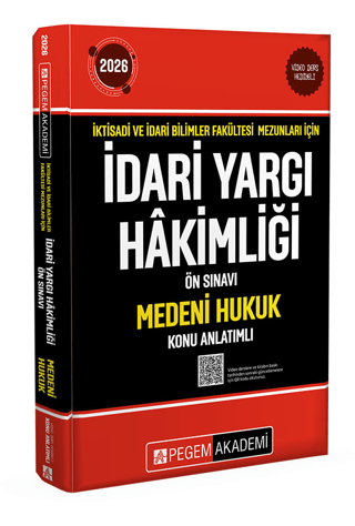 2024 İktisadi ve İdari Bilimler Fakültesi Mezunları İçin İdari Yargı Hakimliği Ön Sınavı Medeni Hukuk Konu Anlatımlı - 1