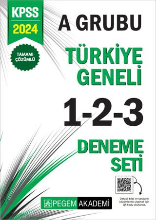 2024 KPSS A Grubu Tamamı Çözümlü Türkiye Geneli 1-2-3 3`lü Deneme Seti - 1
