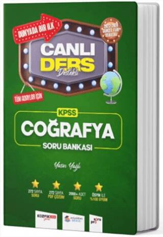 2024 KPSS Coğrafya Canlı Ders Destekli Soru Bankası - 1