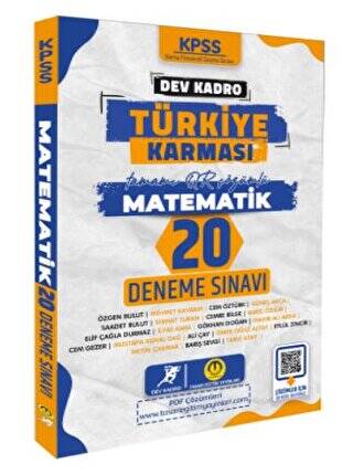 2024 KPSS Dev Kadro Türkiye Karması - Matematik 20 Deneme - 1